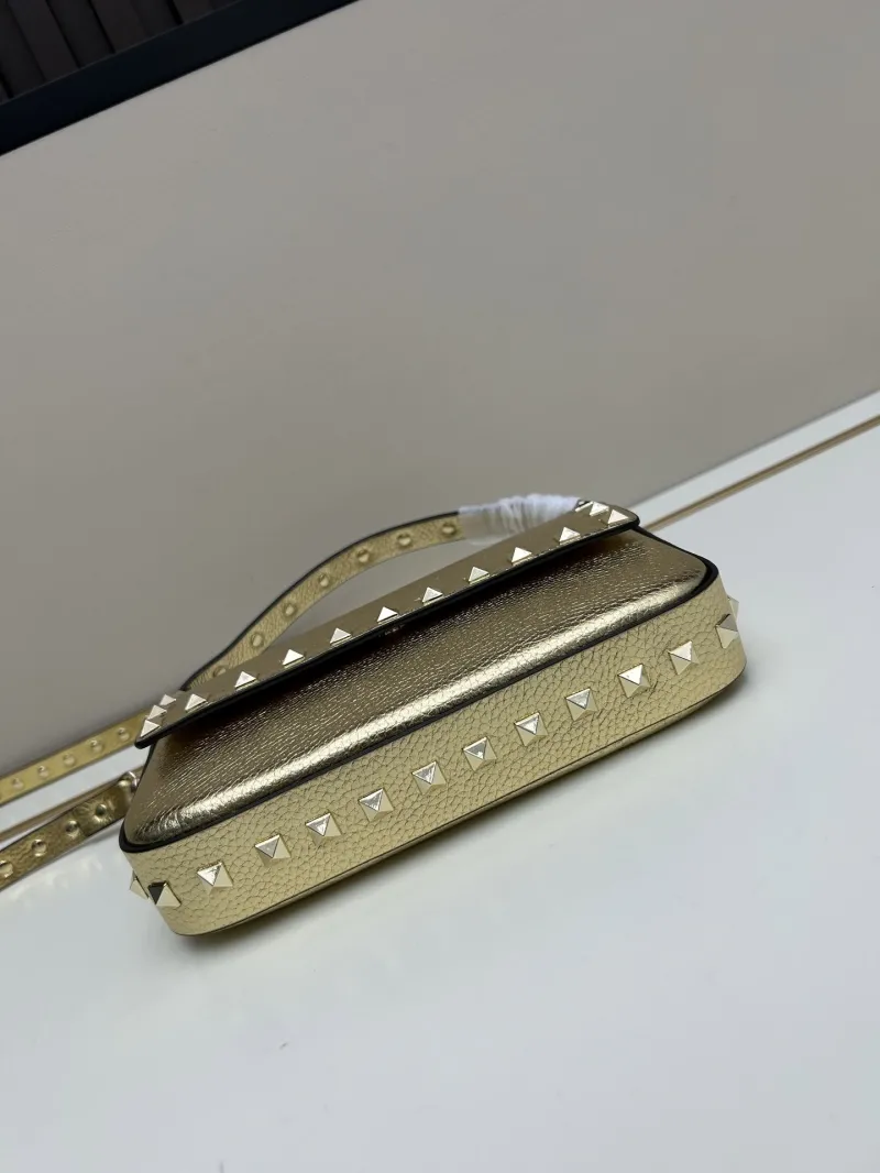 Valentino Gold Rockstud Crossbody Bag 0139 - Image 6