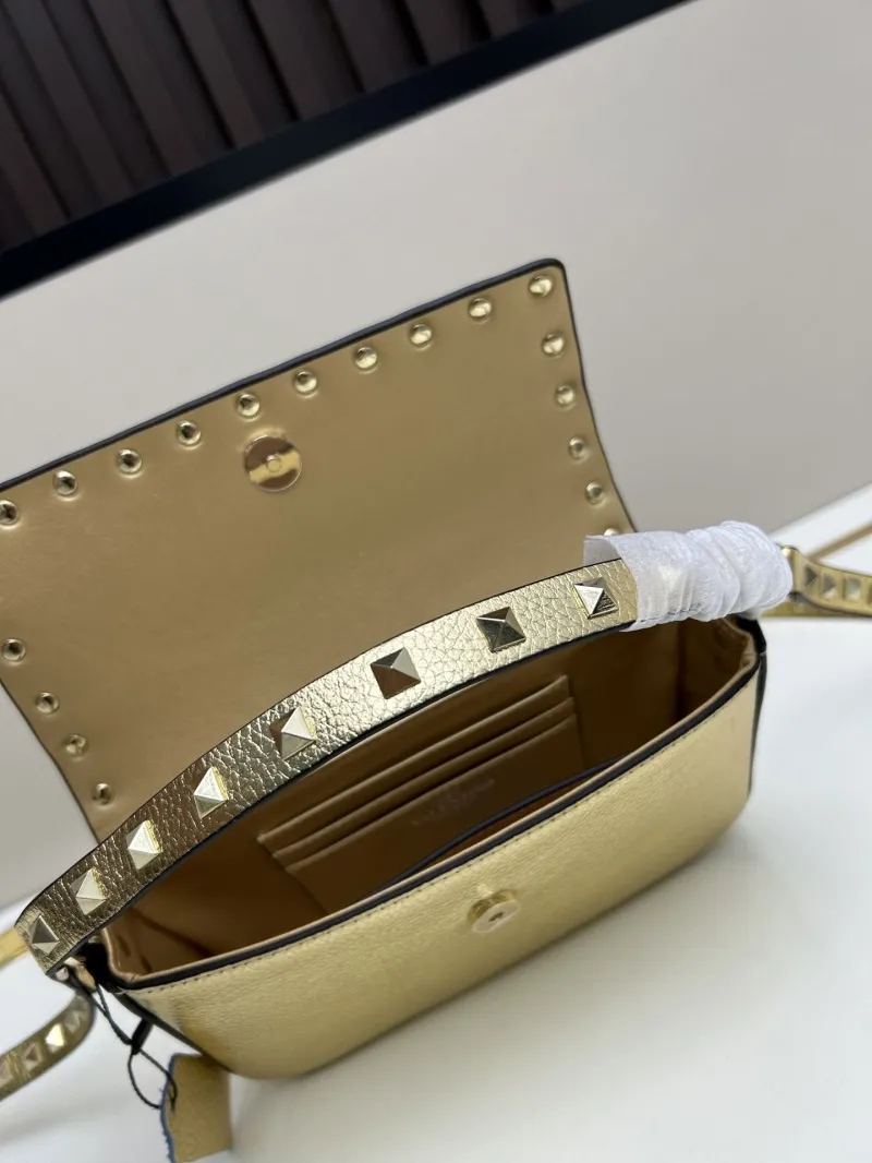 Valentino Gold Rockstud Crossbody Bag 0139 - Image 7
