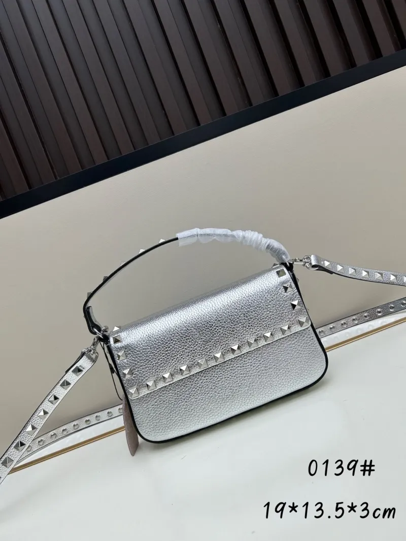 Valentino Studded Handle Crossbody Handbag 0139 - Image 5