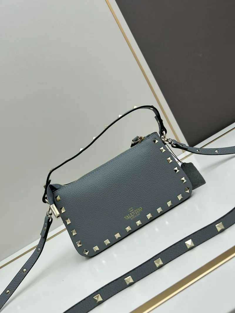 Valentino Blue Studded Small Crossbody Bag 19x13x7cm - Image 3