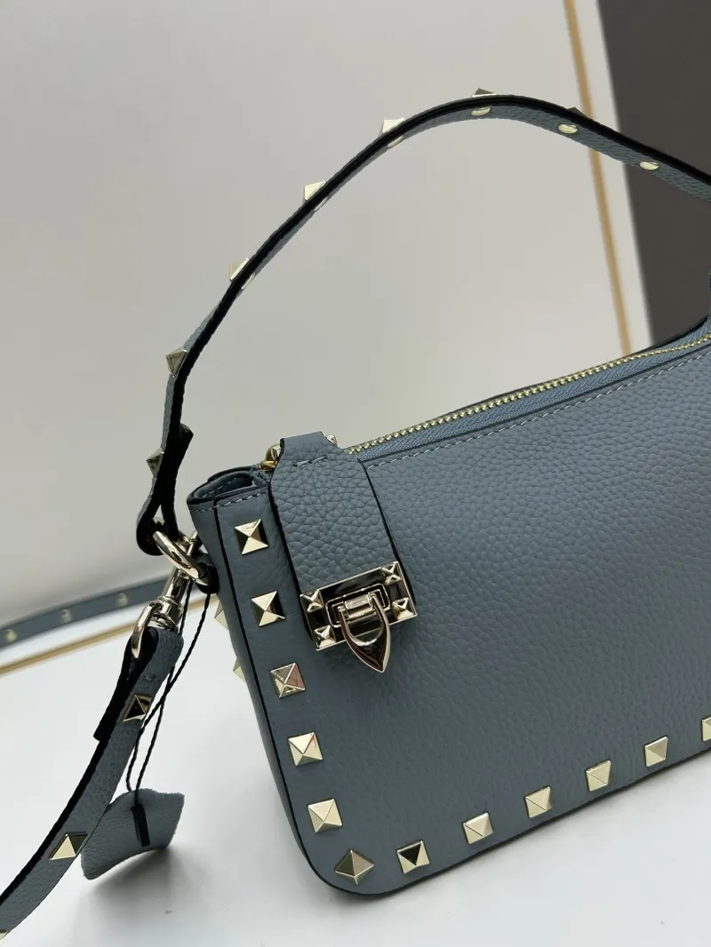 Valentino Blue Studded Small Crossbody Bag 19x13x7cm - Image 4