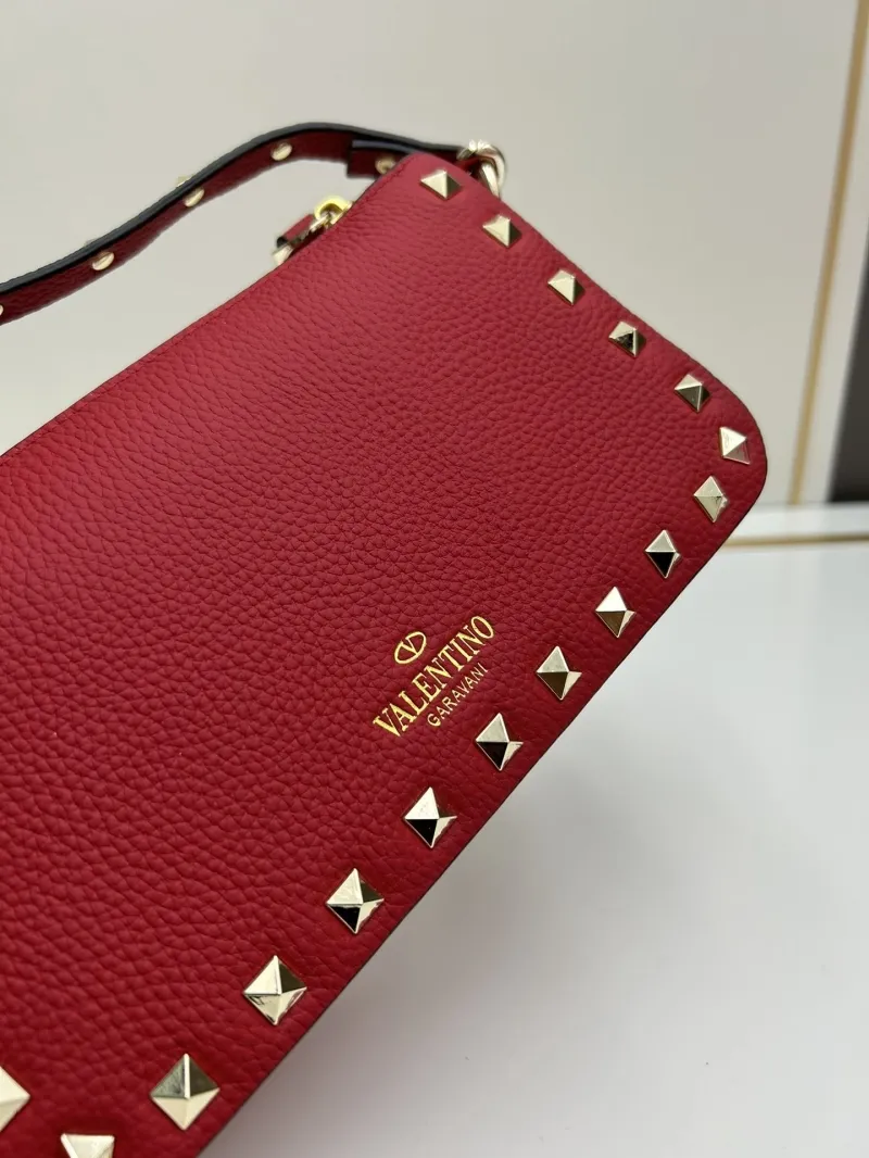 Valentino Red Rockstud Crossbody Shoulder Bag - Image 6