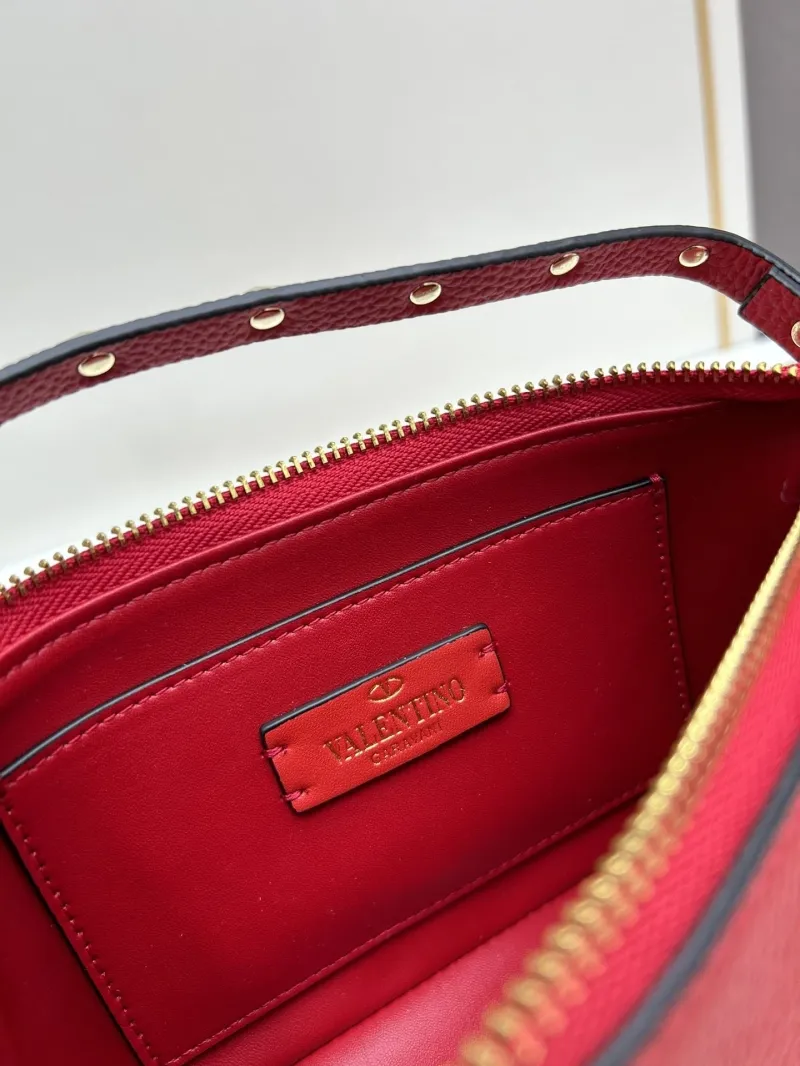 Valentino Red Rockstud Crossbody Shoulder Bag - Image 8