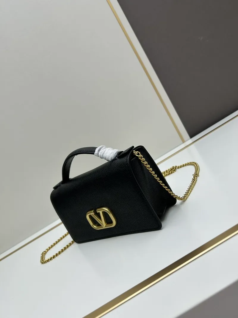 Alternative view of Valentino Black Small Top Handle Chain Crossbody Bag 0132
