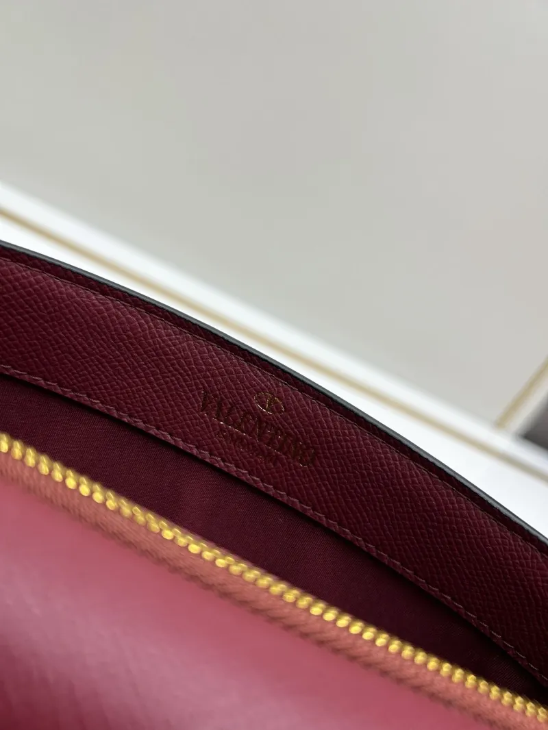 Valentino Burgundy Chain Handle Crossbody Bag 0132 - Image 8