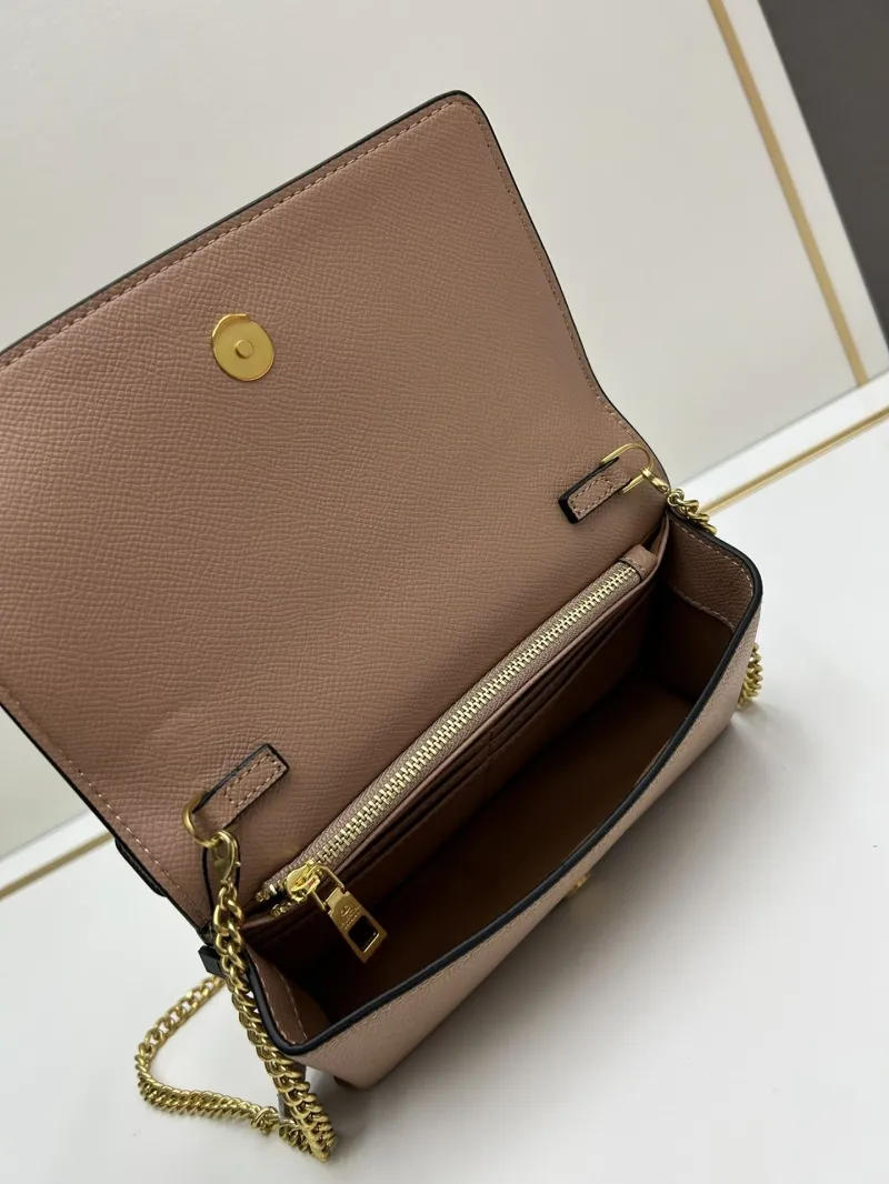 Valentino 0132 Brown Top Handle Crossbody Bag - Image 6