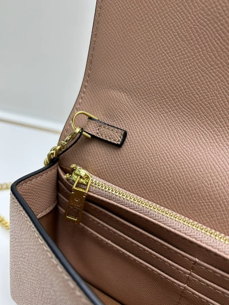 Valentino 0132 Brown Top Handle Crossbody Bag - Image 7