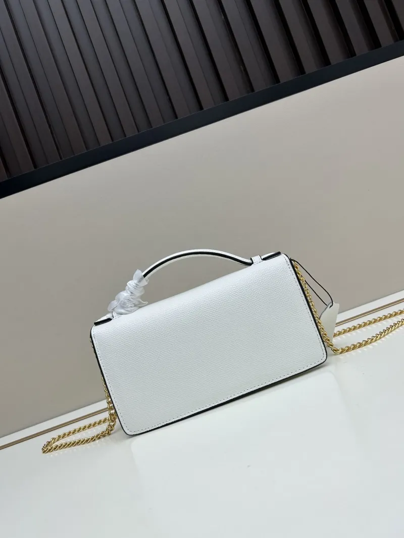 Valentino White Chain Handle Crossbody Bag - Image 3