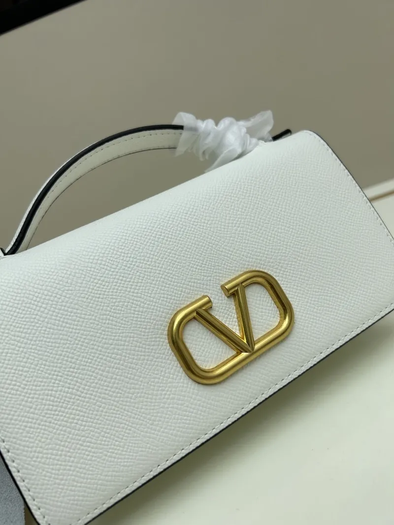 Valentino White Chain Handle Crossbody Bag - Image 5