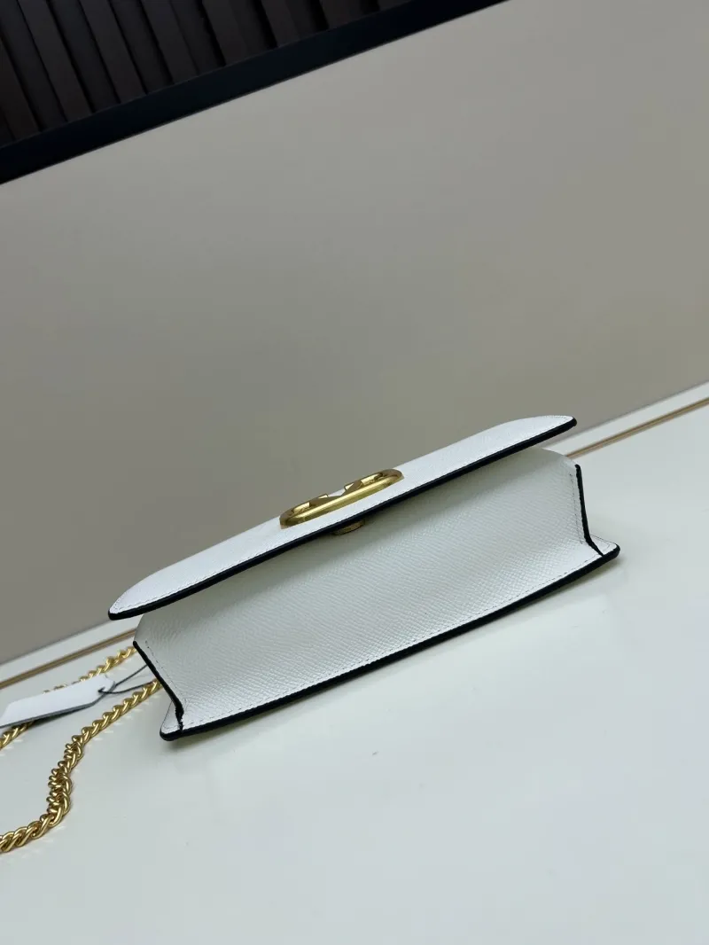 Valentino White Chain Handle Crossbody Bag - Image 6