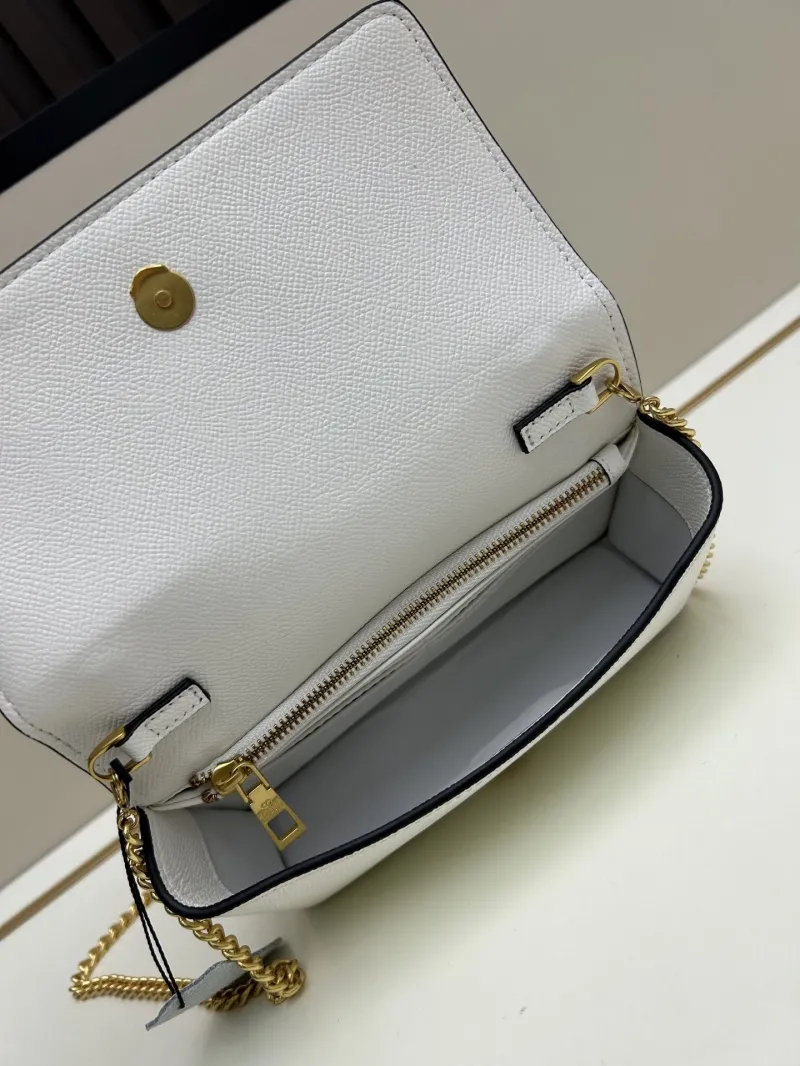 Valentino White Chain Handle Crossbody Bag - Image 7