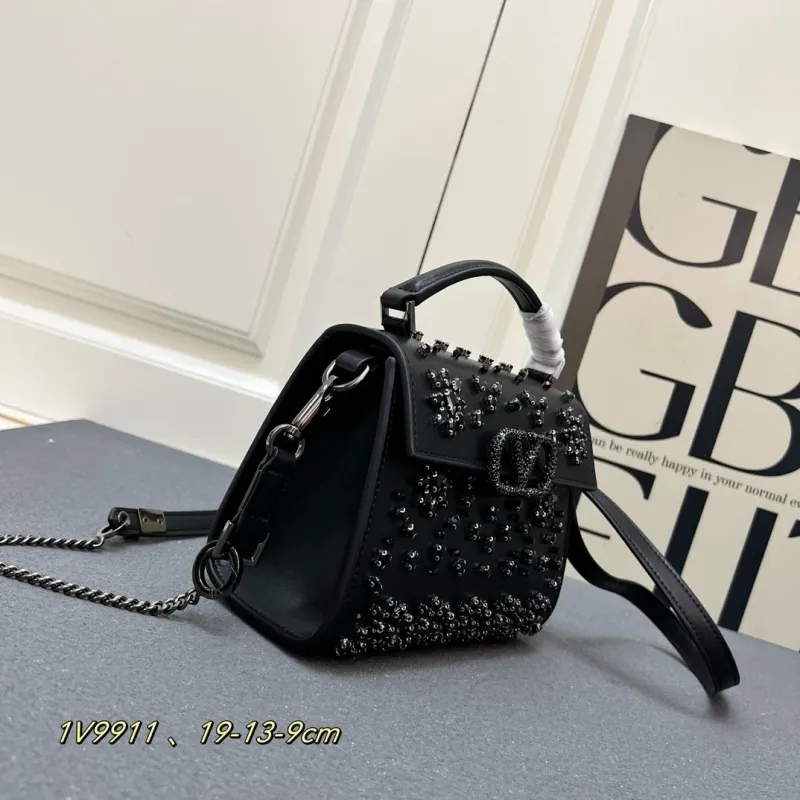 Alternative view of Valentino Black Studded Crossbody Handbag 1V9911