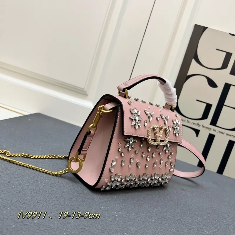 Alternative view of Valentino Pink Crystal Embellished Handbag 1V9911