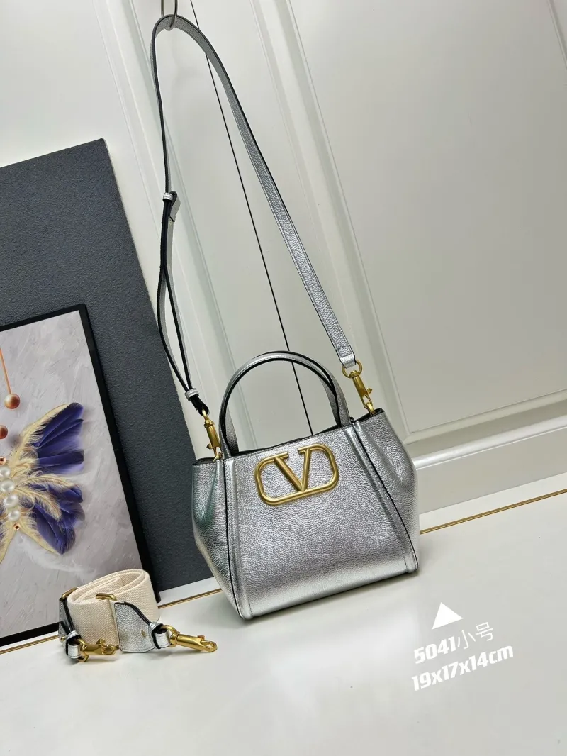Valentino White Small Leather Crossbody Handbag 5041 - Image 5
