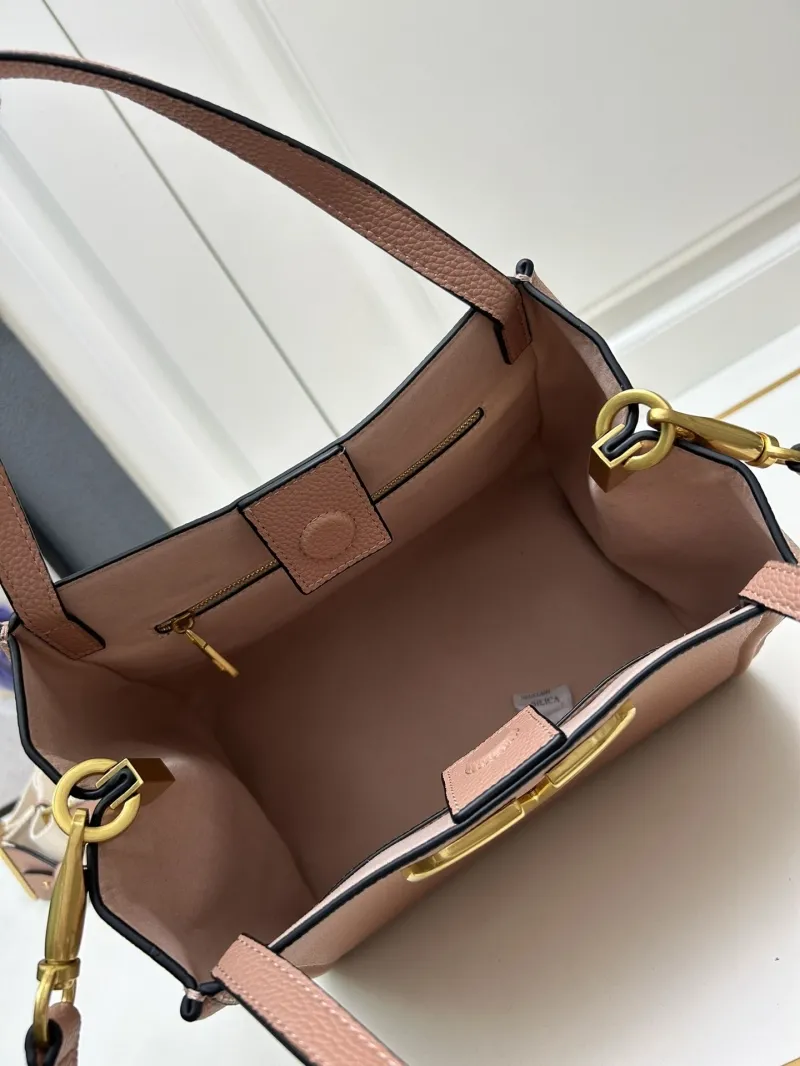 Valentino Pink Large Leather Tote Bag 5041 - Image 7
