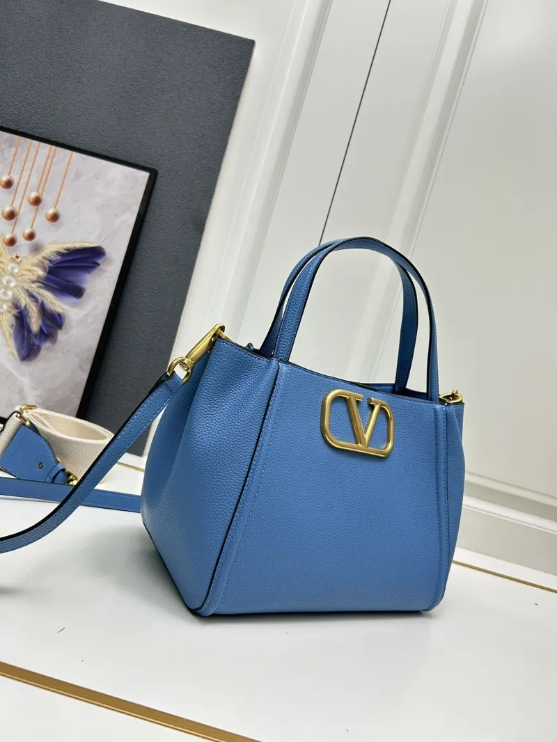 Valentino Blue Large Tote Bag 5041 - Image 3