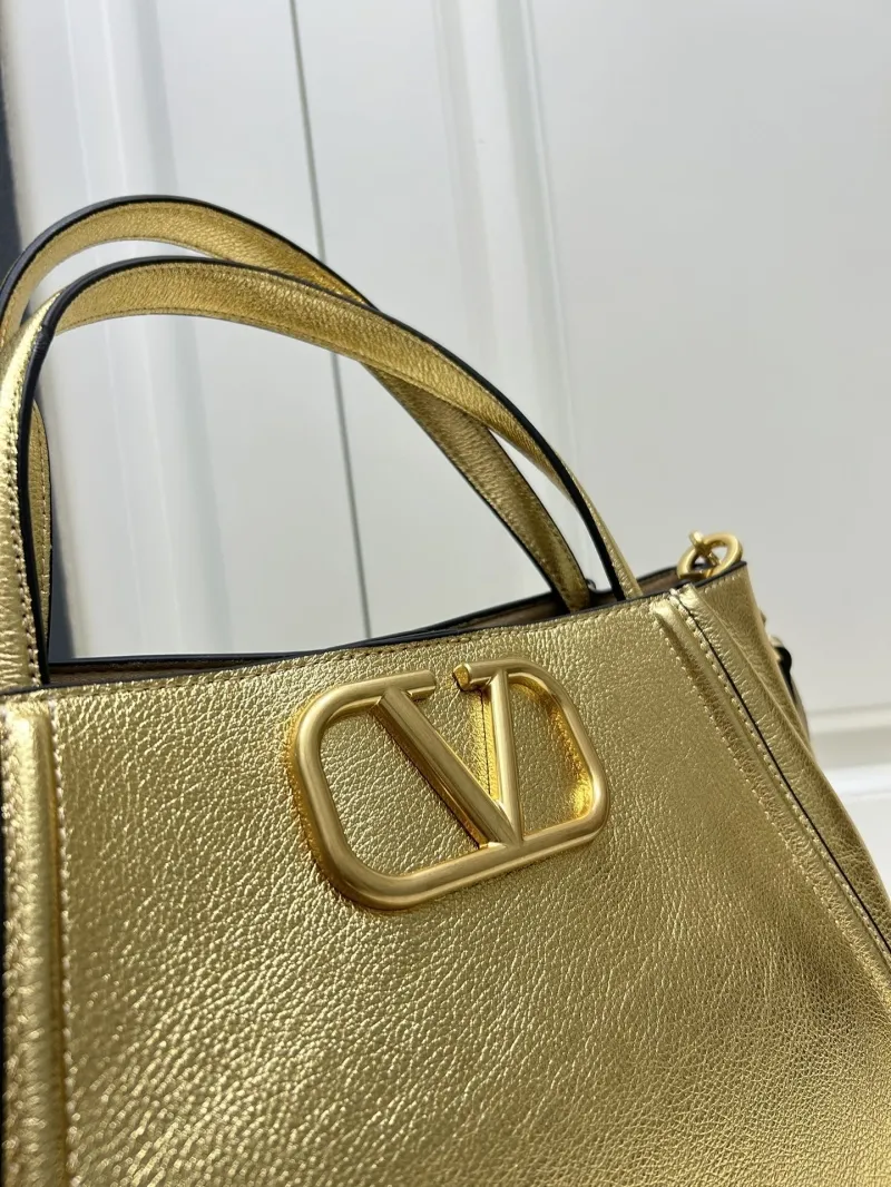 Valentino Gold Large 5041 Tote Bag - Image 4