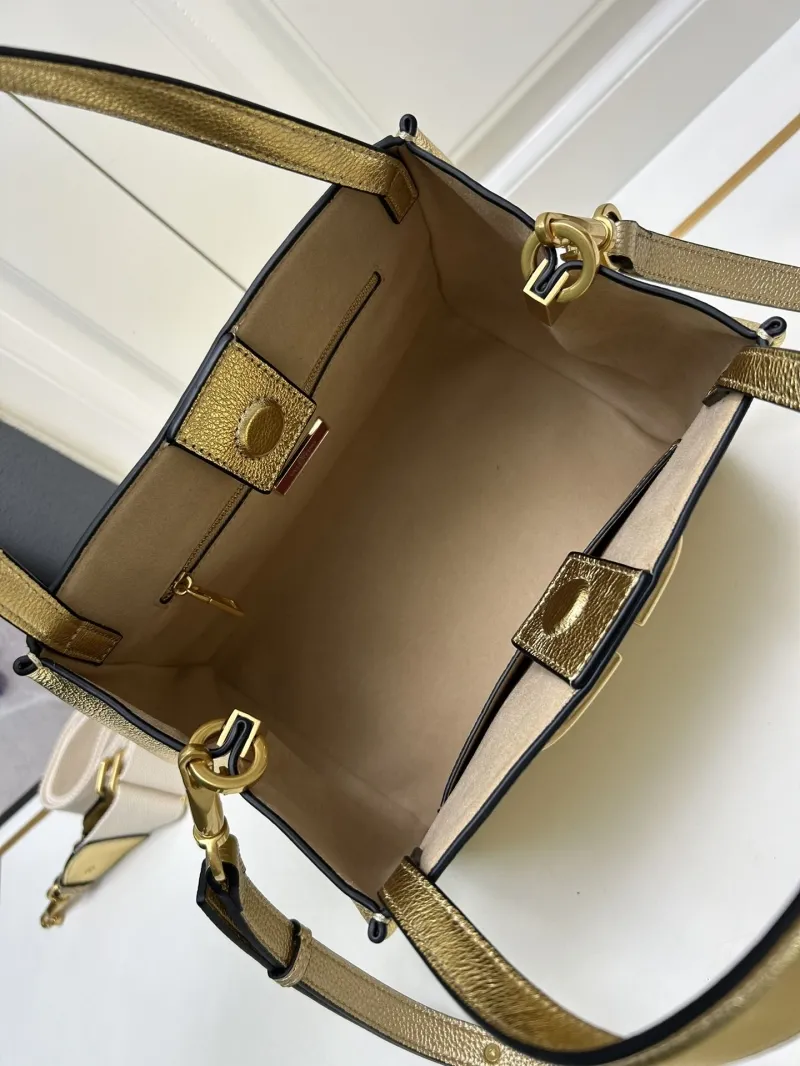Valentino Gold Large 5041 Tote Bag - Image 7