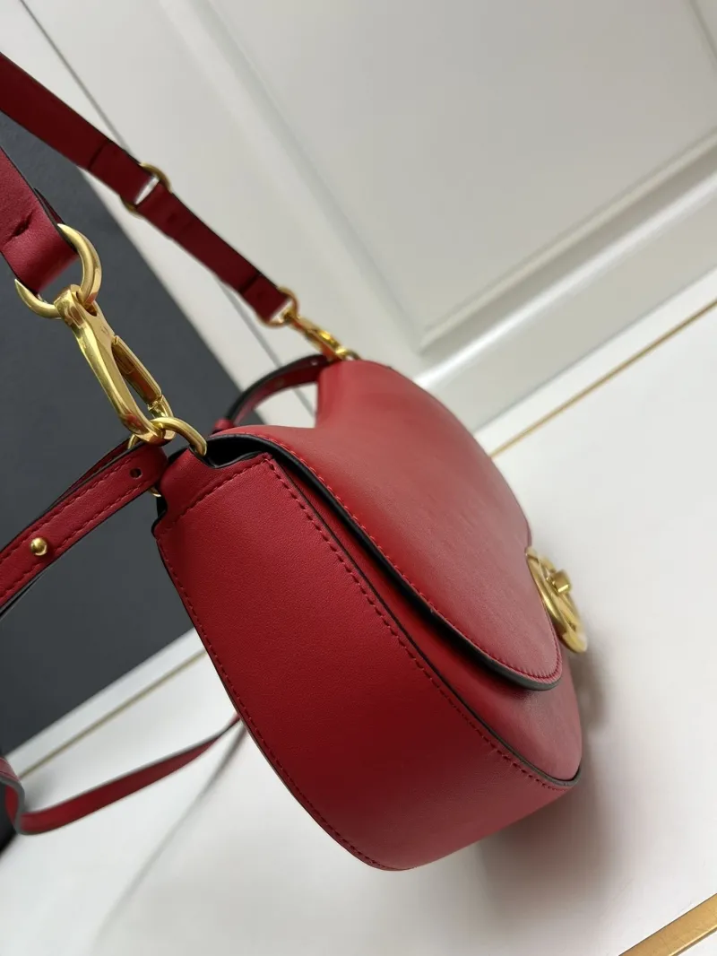Valentino Red Leather Shoulder Bag Model 5031 - Image 5