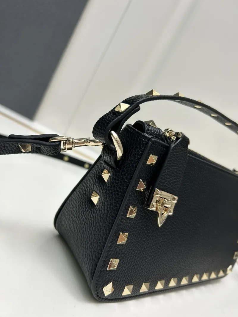 Valentino Black Rockstud Crossbody Handbag 9881 - Image 5