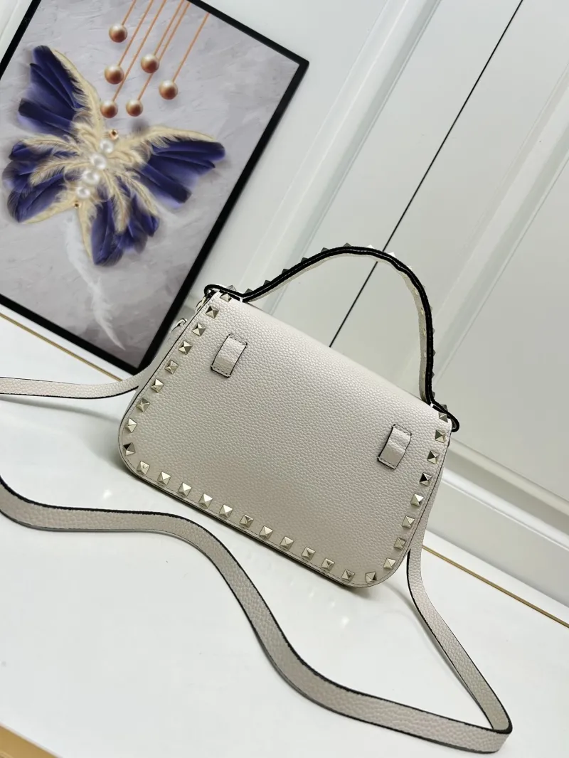Valentino Off White Studded Crossbody Handbag 9892 - Image 3