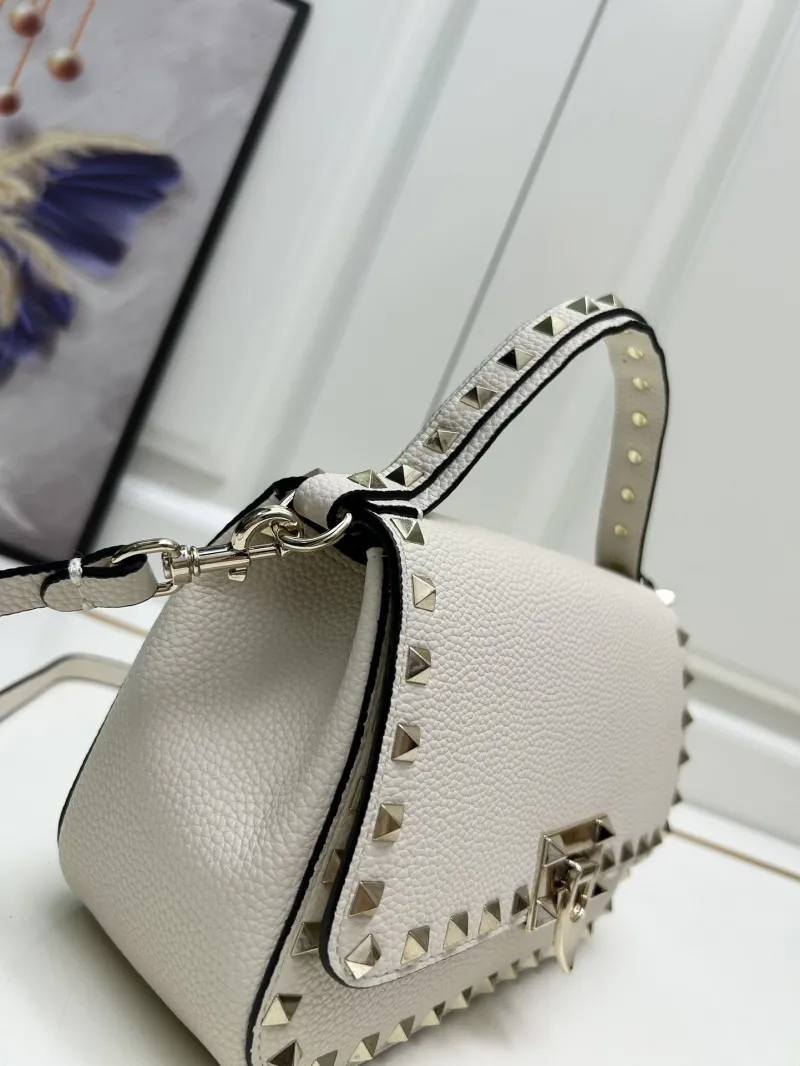 Valentino Off White Studded Crossbody Handbag 9892 - Image 4