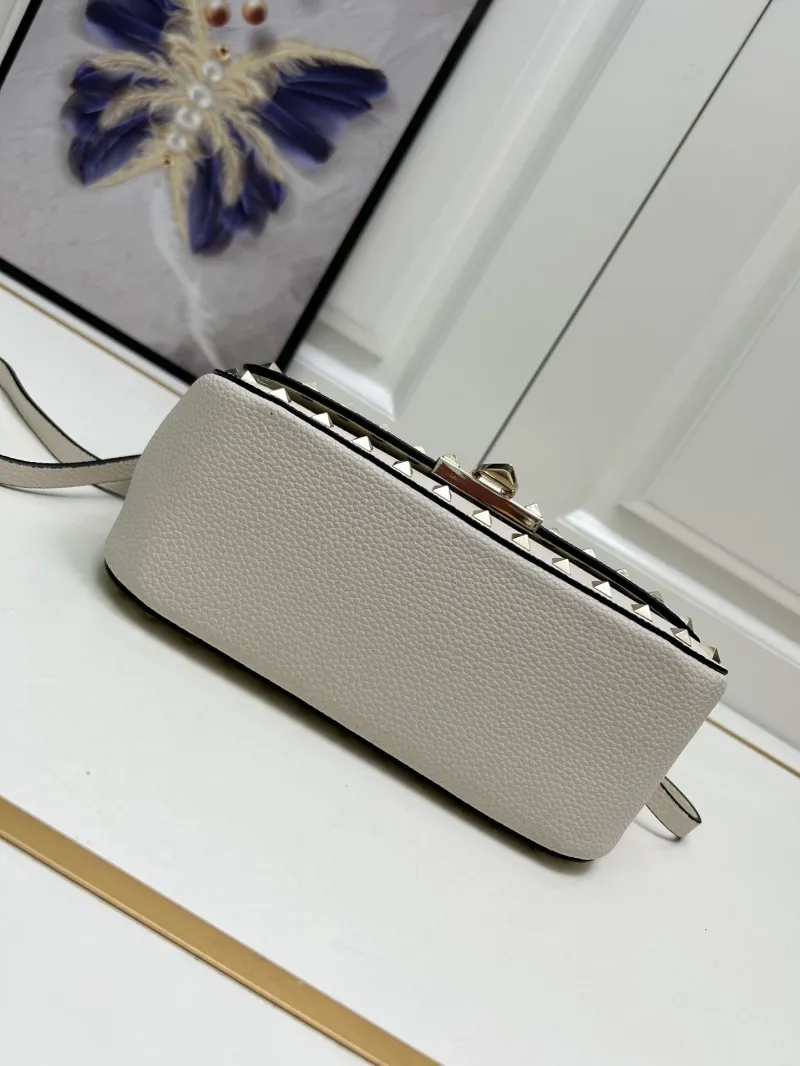 Valentino Off White Studded Crossbody Handbag 9892 - Image 7