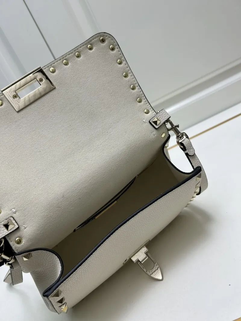 Valentino Off White Studded Crossbody Handbag 9892 - Image 8