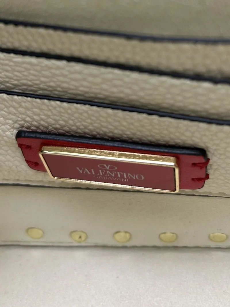 Valentino Off White Studded Crossbody Handbag 9892 - Image 9