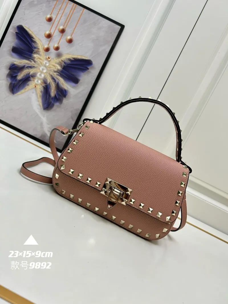 Valentino Rockstud Leather Handbag 9892 - Image 3