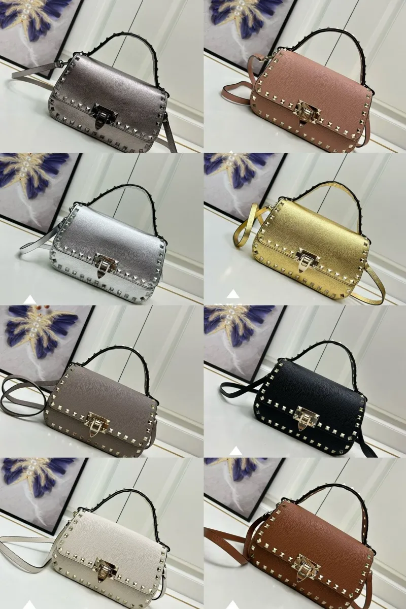 Valentino Rockstud Leather Handbag 9892 - Image 5