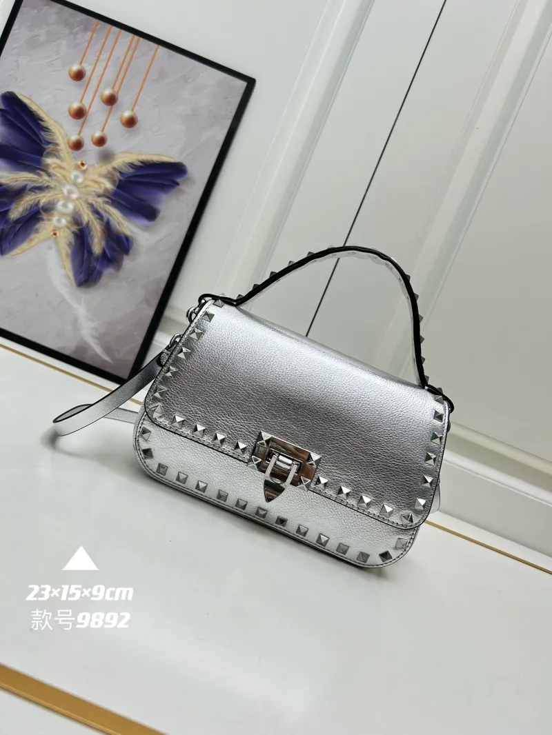 Valentino Rockstud Leather Handbag 9892 - Image 6
