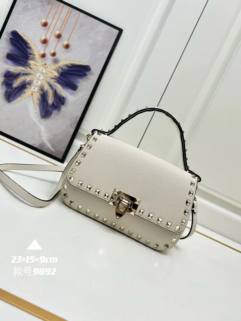 Valentino Rockstud Leather Handbag 9892 - Image 7