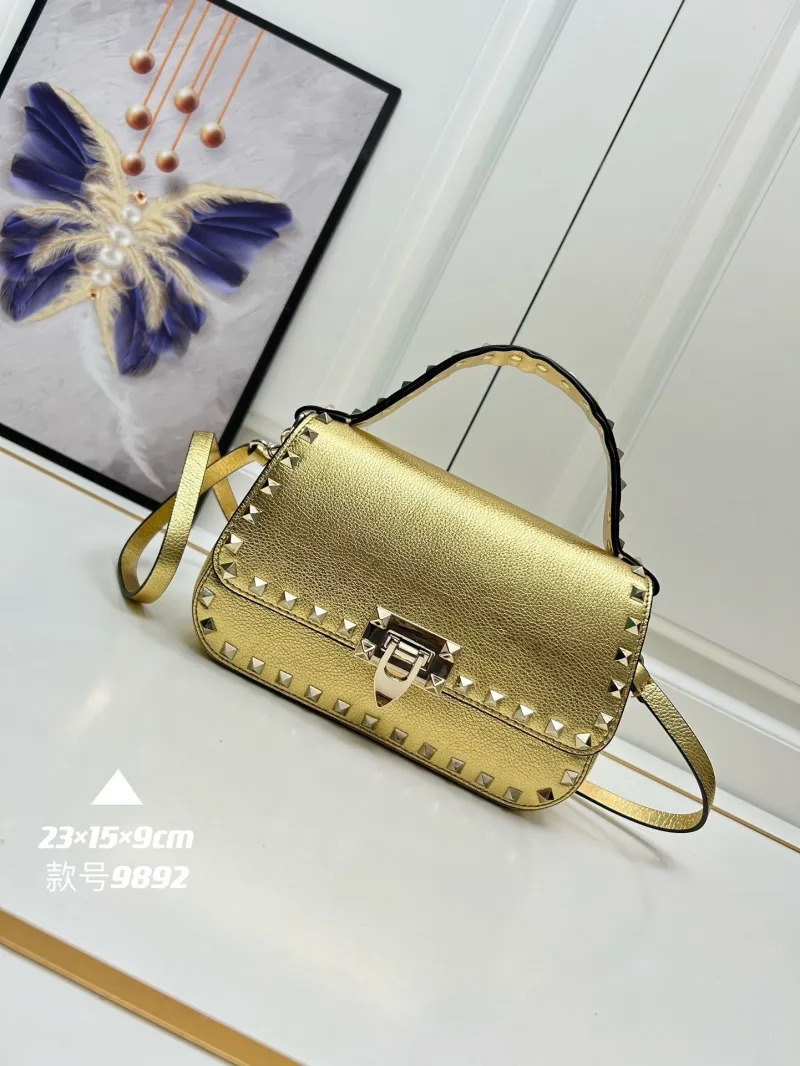Valentino Rockstud Leather Handbag 9892 - Image 8
