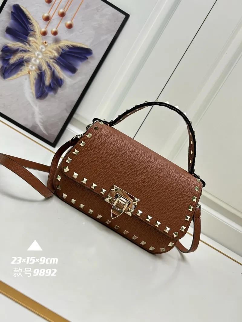 Valentino Rockstud Leather Handbag 9892 - Image 9