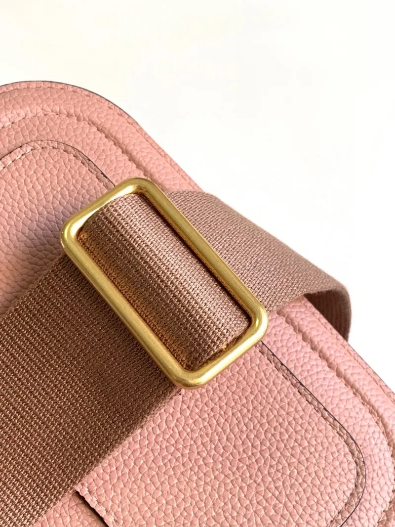 Valentino Pink Leather Crossbody Handbag Model 5026 - Image 7