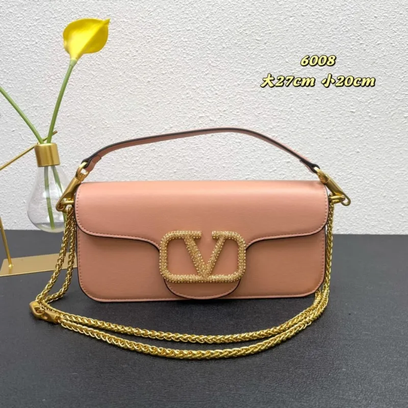 Valentino Pink Crossbody Handbag Model 6008 - Image 3