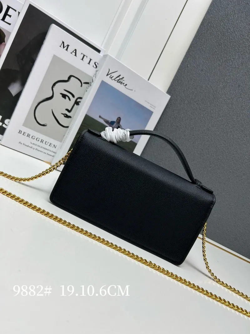 Alternative view of Valentino Black Leather Crossbody Bag 9882