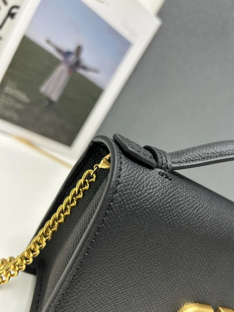 Valentino Black Leather Crossbody Bag 9882 - Image 4