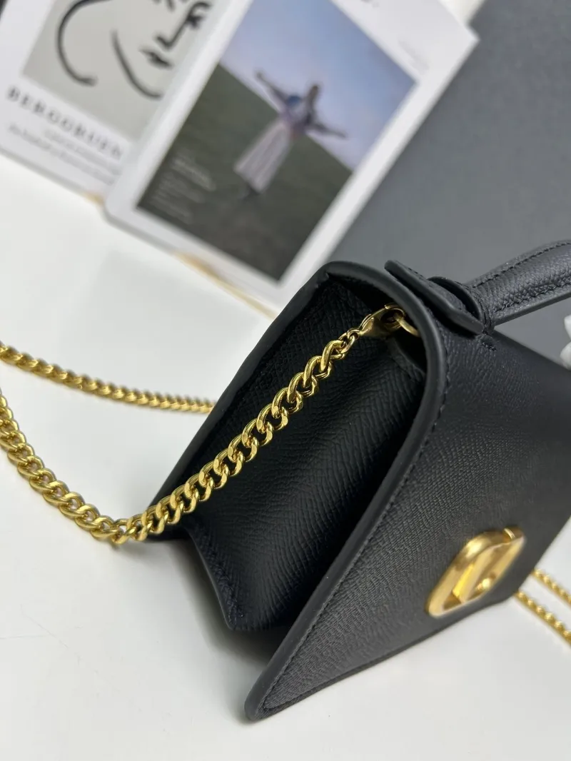 Valentino Black Leather Crossbody Bag 9882 - Image 6