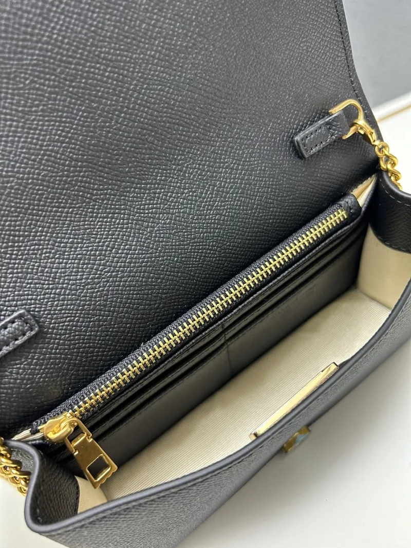 Valentino Black Leather Crossbody Bag 9882 - Image 8