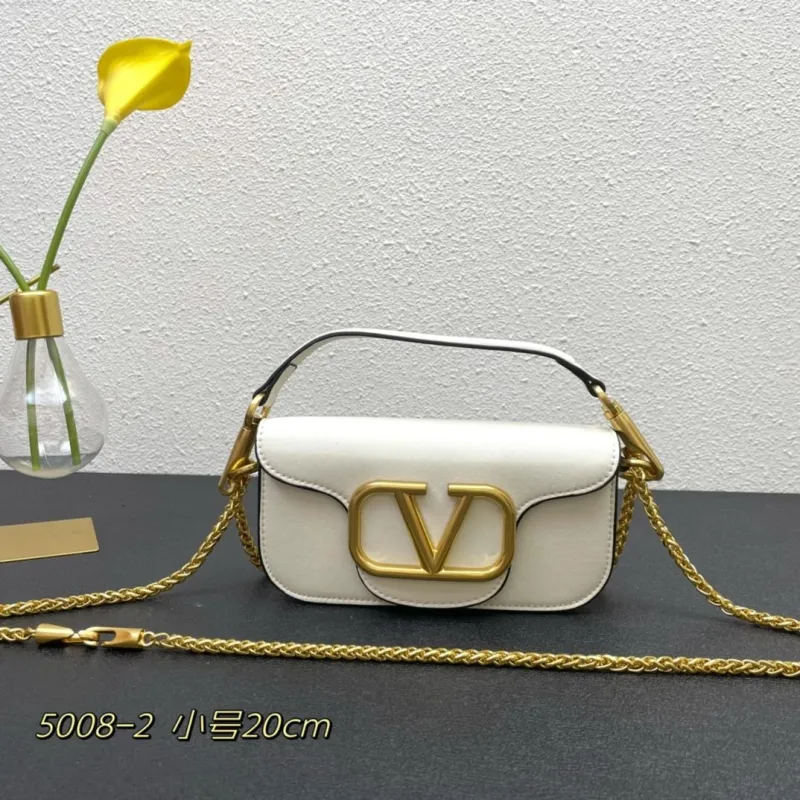 Valentino White Small Chain Handbag 5008-2