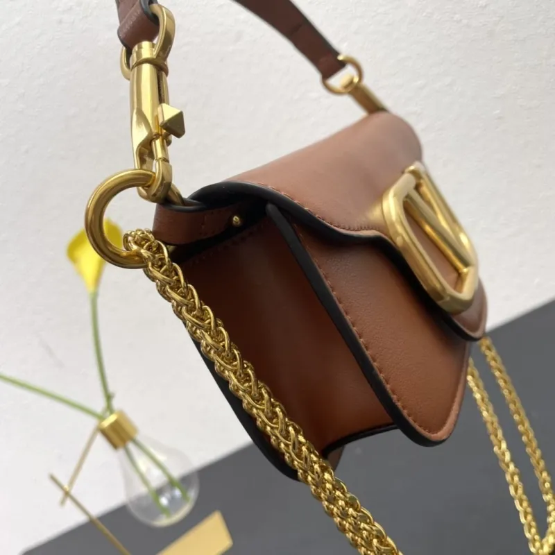 Valentino Small Brown Leather Crossbody Bag 5008-2 - Image 4