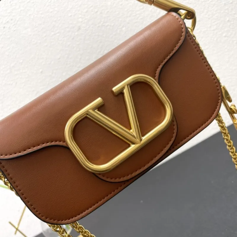 Valentino Small Brown Leather Crossbody Bag 5008-2 - Image 5