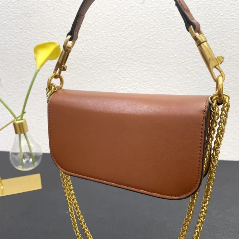 Valentino Small Brown Leather Crossbody Bag 5008-2 - Image 6