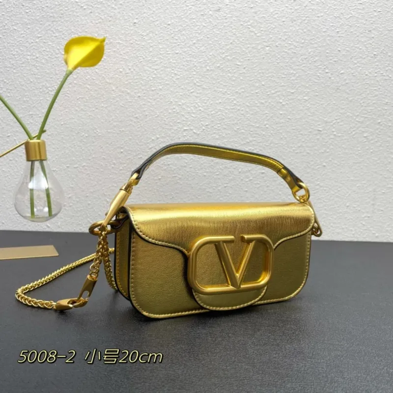 Valentino Gold Small Crossbody Bag 5008-2 - Image 3