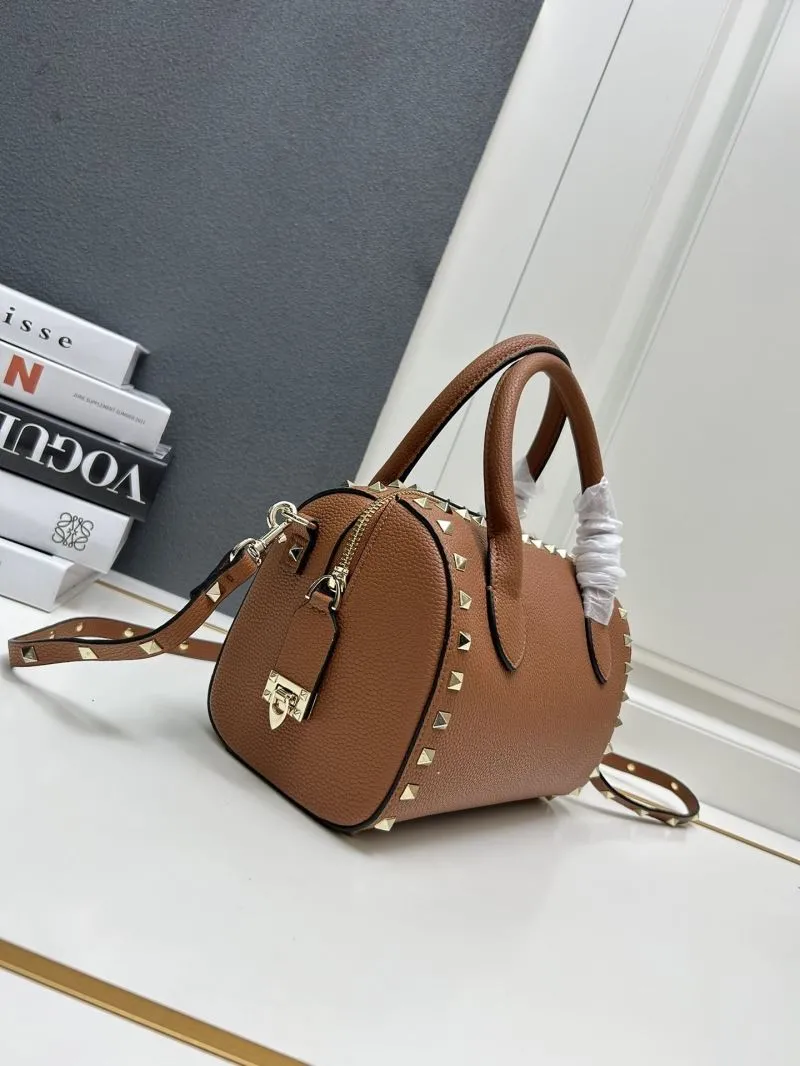 Valentino Brown Leather Handle Bag 557 - Image 3