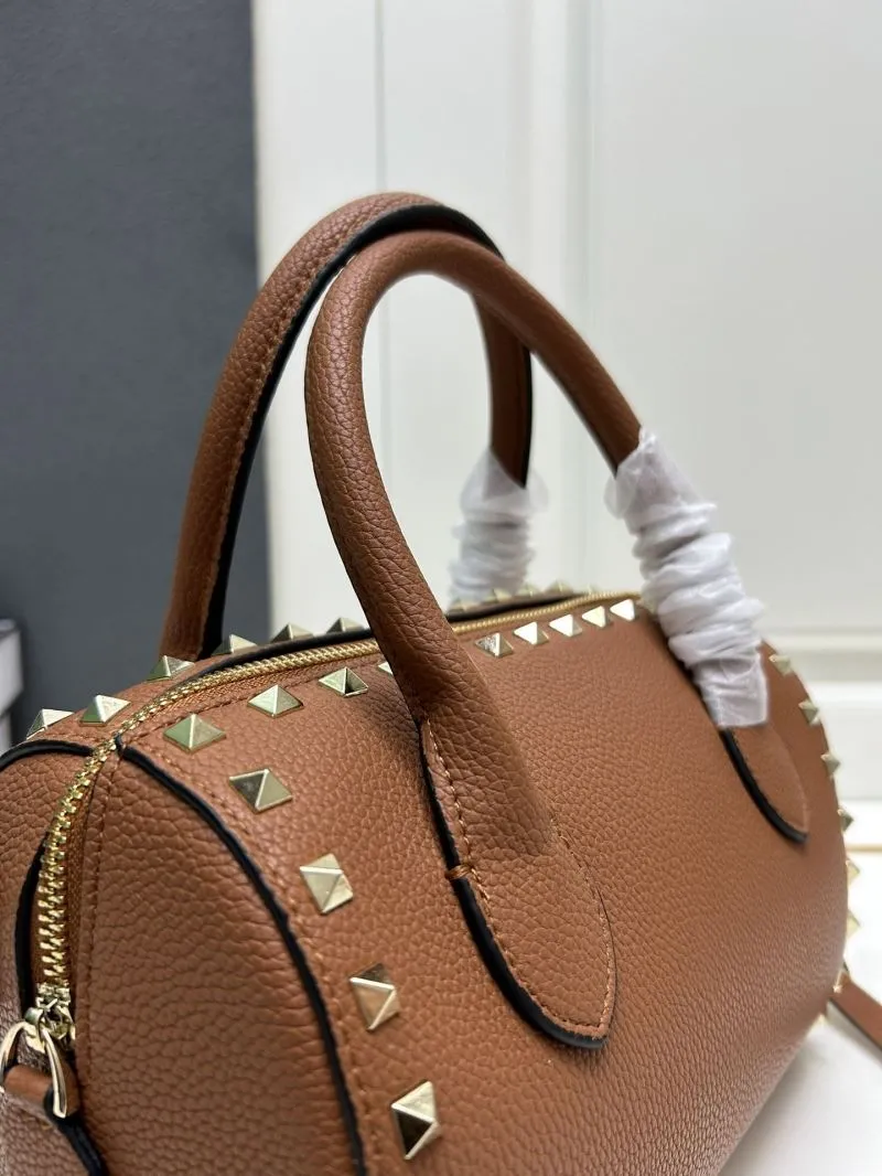 Valentino Brown Leather Handle Bag 557 - Image 4