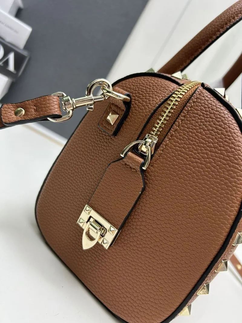 Valentino Brown Leather Handle Bag 557 - Image 5
