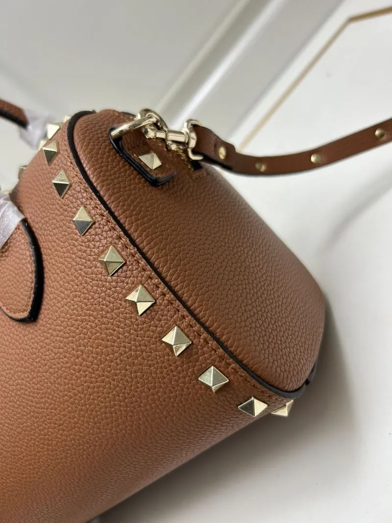 Valentino Brown Leather Handle Bag 557 - Image 6